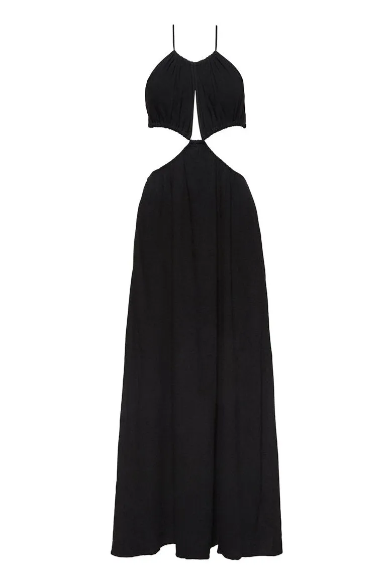 Cut Out Linen Dress