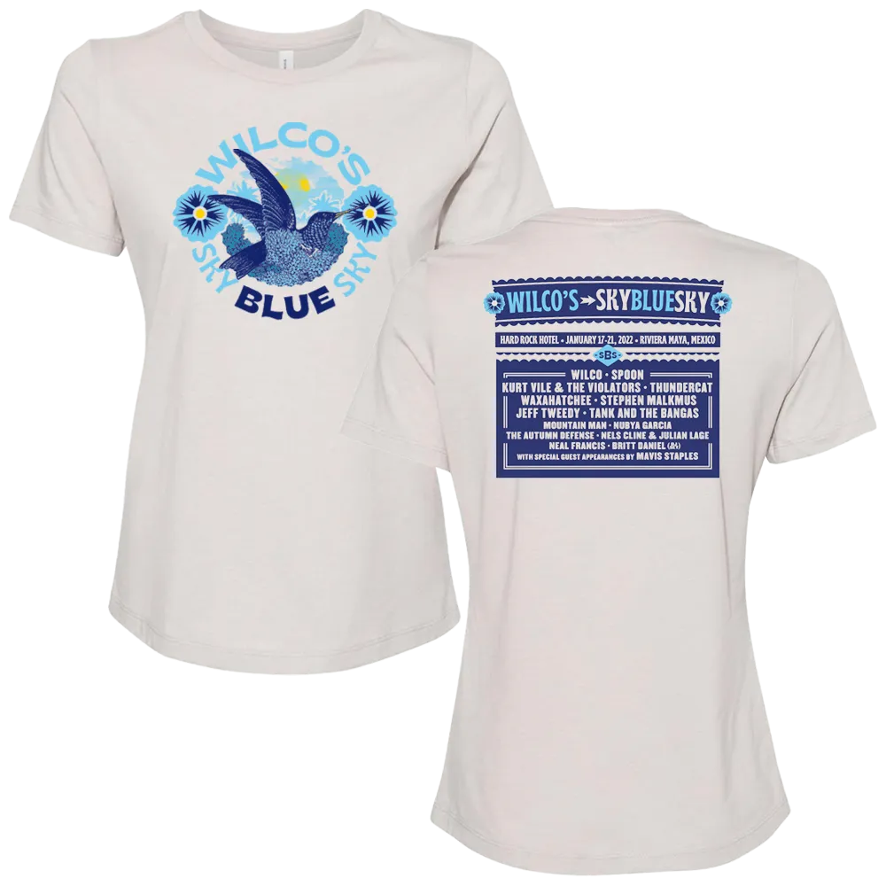 Sky Blue Sky 2022 Hummingbird Women's Cut T-Shirt
